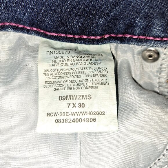 Wrangler Retro Mae Juniors Bootcut Jeans With Embroidered Pockets Size 7 - Picture 8 of 9